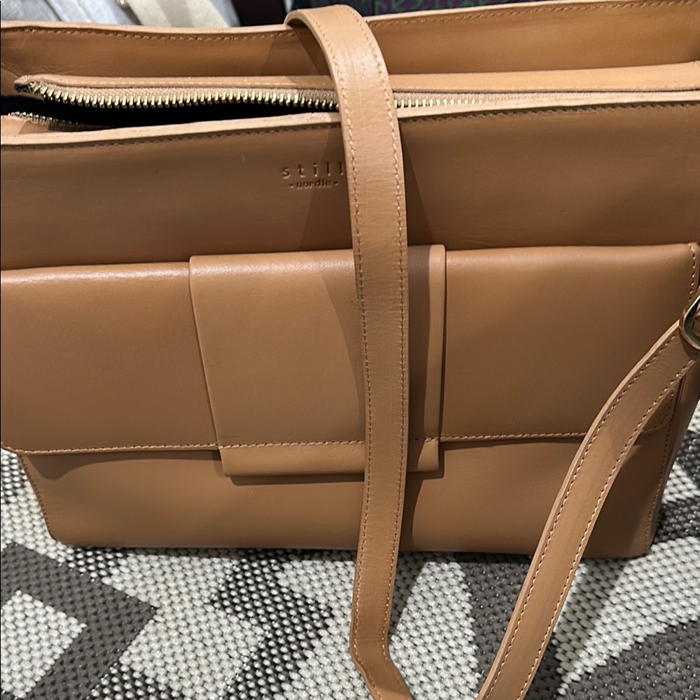 Tan Leather Women's Bag - Picture 6 of 10